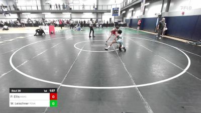 125A lbs Rr Rnd 1 - Peyton Ellis, Mayo Quanchi/coventry High School vs William Leischner, Ponaganset