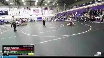 160 lbs Round Two - Ethan Carrell, West Valley Spokane vs Braden AuClaire, Flathead