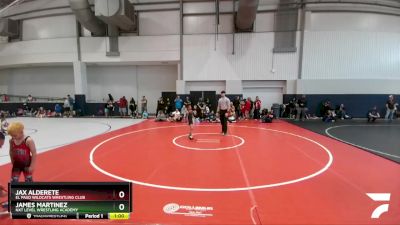 60 lbs Cons. Round 3 - James Martinez, NXT Level Wrestling Academy vs Jax Alderete, El Paso Wildcats Wrestling Club