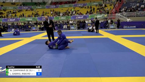 WALDINEY CAMPANHÃ DE OLIVEIRA JU vs LUCAS GABRIEL RIBEIRO LOPES 2024 Brasileiro Jiu-Jitsu IBJJF