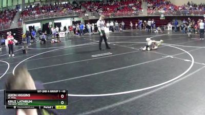 45 lbs Quarterfinal - Kruz Lathrum, The Best Wrestler vs Axon Higgins, St. Paul