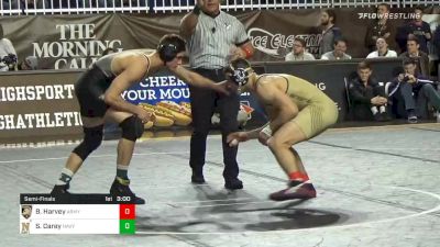 174 lbs Semifinal - Spencer Carey, Navy vs Ben Harvey, Army