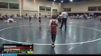 60 lbs Finals (2 Team) - Owen Westrem, Iowa Silver vs Ryder Uhlenhake, Iowa Gold