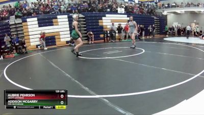 125 lbs. Champ. Round 2 - Aubrie Pehrson, Skutt Catholic vs Addison Mcgarry, Mid-Buchanan