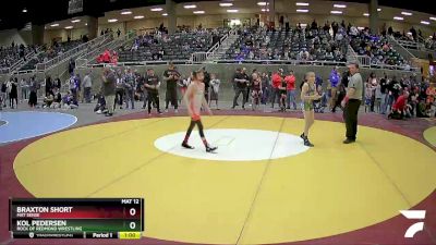 82 lbs Quarterfinal - Braxton Short, Mat Sense vs Kol Pedersen, Rock Of Redmond Wrestling