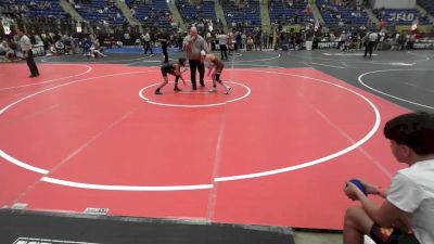 70 lbs Consi Of 4 - Aiden Maltezo, Canon City Wrestling Club vs Davian Rodriguez, Ortega Middle School