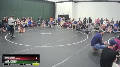 66 lbs Champ. Round 1 - Gage Miles, KC Elite Training Center vs Luke Weiler, Carolina Reapers