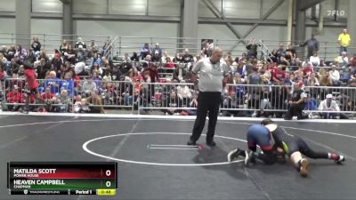 110 lbs Quarterfinal - Heaven Campbell, Chapman vs Matilda Scott, Power House