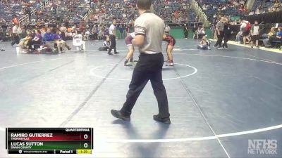 1A 170 lbs Quarterfinal - Ramiro Gutierrez, Thomasville vs Lucas Sutton, Swain County