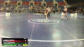 145 lbs Quarterfinals (8 Team) - Trisa Schroeder, E2-Carrington vs Aubrie Overson, W3-Bismarck