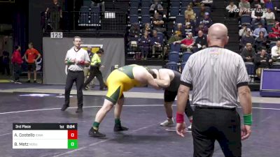 285 lbs 3rd Place - Aaron Costello, Iowa vs Brandon Metz, North Dakota St