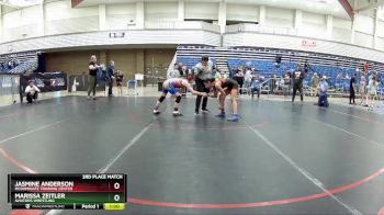 102-112 lbs 3rd Place Match - Marissa Zeitler, Aviators Wrestling vs Jasmine Anderson, McDominate Training Center