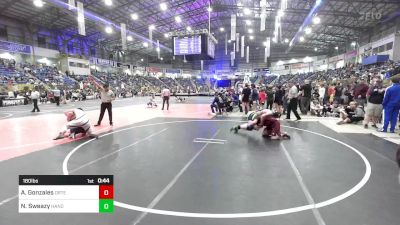 180 lbs Consi Of 8 #2 - Andrew Gonzales, Ortega Middle School vs Nolan Sweazy, Hanover Middle School