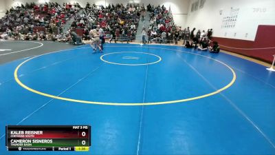 120 lbs Cons. Round 2 - Kaleb Reisner, Cheyenne South vs Cameron Sisneros, Thunder Basin