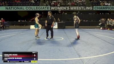 101 lbs Cons. Round 3 - Emaline Hicks, Simpson vs Mackenzie Burger, Alma