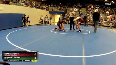 151-159 lbs Quarterfinal - Desmond Brown, Rolla vs Brantley Butt, School Of The Osage