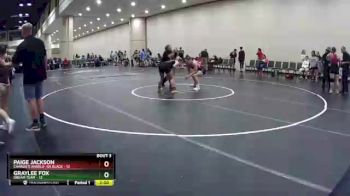 126 lbs Champ Round 1 (16 Team) - Graylee Fox, DREAM TEAM vs Paige Jackson, Charlie`s Angels- GA Black