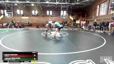 175 lbs Cons. Round 1 - Adrian Benjamin, Evergreen Valley vs Aidan Rostam, Leland