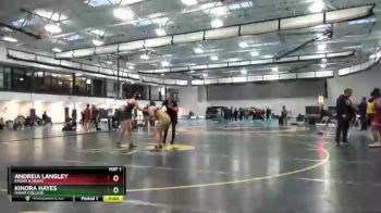 191 lbs 5th Place Match - Kinora Hayes, Hiram College vs Andreia Langley, Emory & Henry