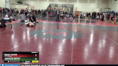 55 lbs Round 5 - Eiderson Biddle, Horace Wrestling Club vs Brady Buker, Hutchinson