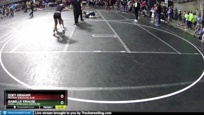 95 lbs Cons. Round 1 - Isabelle Krause, O`Neill Leprechaun Wrestling vs Zoey Graham, Fremont Wrestling Club