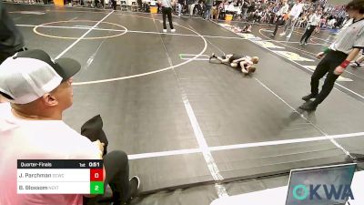 52 lbs Quarterfinal - Jhett Parchman, Dark Cloud Wrestling Club vs Bracen Bloxsom, NextGen Wrestling