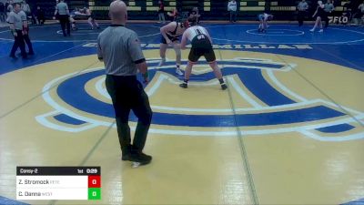 285 lbs Consy-2 - Zack Stromock, Peters Township vs Cam Danna, West Allegheny