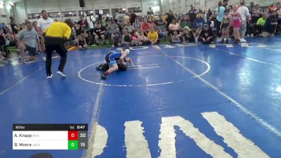 80 lbs Pools - Asher Knapp, 84 Athletes (VA) vs Bricker Moore, Jacket W.C.