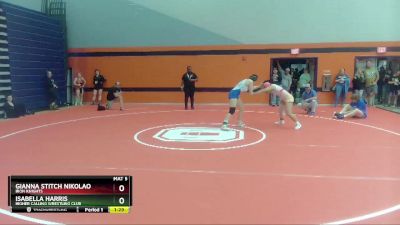 152-164 lbs Round 2 - Isabella Harris, Higher Calling Wrestling Club vs Gianna Stitch Nikolao, Iron Knights