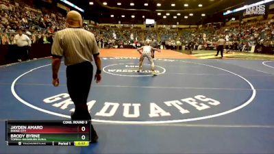 6A-157 lbs Cons. Round 3 - Brody Byrne, Topeka-Washburn Rural vs Jayden Amaro, Dodge City