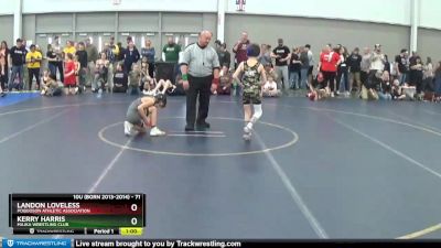 71 lbs Cons. Round 3 - Landon Loveless, Poquoson Athletic Association vs Kerry Harris, Majka Wrestling Club