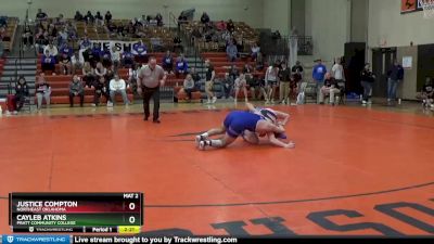 165 lbs Semifinal - Cayleb Atkins, Pratt Community College vs Justice Compton, Northeast Oklahoma