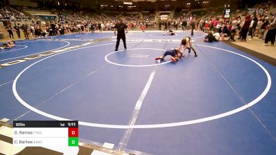 92 lbs Semifinal - Giovanni Ramos, Team Tulsa Wrestling Club vs Caleb Barlow, BAWC