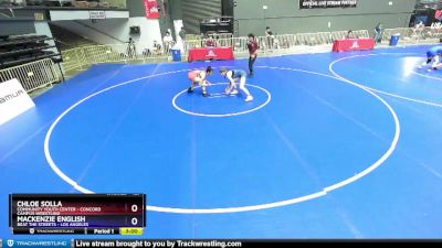 127 lbs Cons. Round 3 - Chloe Solla, Community Youth Center - Concord Campus Wrestling vs Mackenzie English, Beat The Streets - Los Angeles