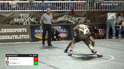 133 lbs Quarterfinal - Nick Farro, Lehigh vs Andrew Wert, Army