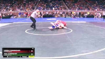 D3-165 lbs Cons. Semi - Aiden Cunningham, Millington HS vs Max Sundquist, Kingsford HS