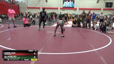 75 lbs Cons. Round 3 - Aaron Jiles, Alpha Elite vs Eli Mckelvey, Ironclad Wrestling Club