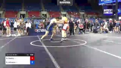 182 lbs Consi Of 32 #1 - Nash Gentry, Montana vs Spencer Johnson, Alaska