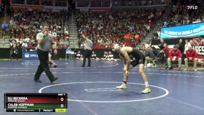 1A-120 lbs Champ. Round 2 - Eli Becerra, Missouri Valley vs Caleb Hoffman, Kuemper Catholic