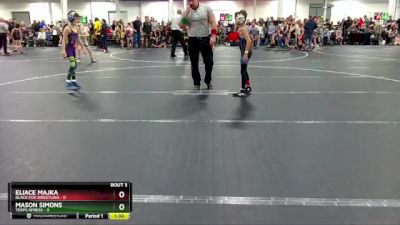 56 lbs Round 1 (8 Team) - Eliace Majka, Black Fox Wrestling vs Mason Simons, Terps Xpress