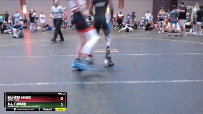 91 lbs Quarterfinal - E.j. Turner, Hurricane Wrestling Academy vs Hunter Minks, Open Mats