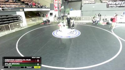 125 lbs Cons. Round 3 - Agbayani Candolita-Murillo, Delano Diablos Wrestling vs Dylan Brooks, California