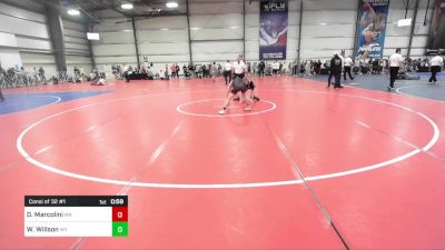 120 lbs Consi Of 32 #1 - Derek Marcolini, MA vs Wylee Willson, WY