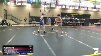 152 lbs Quarterfinal - Avery White, Viking Wrestling Club (IA) vs Parker Herzog, Powerhouse Wrestling Club