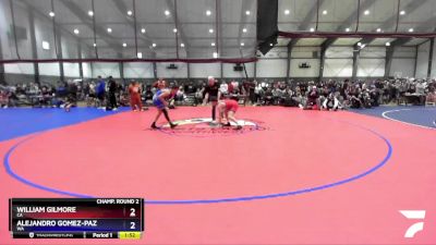 126 lbs Champ. Round 2 - William Gilmore, CA vs Alejandro Gomez-Paz, WA