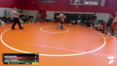 185 lbs Round 2 (8 Team) - Alex Bogart, Southwest MO Stingers vs Jake Hurtado, Rockwall Training Center