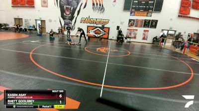 58-63 lbs Semifinal - Kasen Asay, Powell Wrestling Club vs Rhett Goolsbey, Powell Wrestling Club