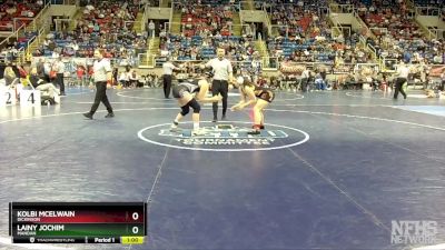 155 lbs Cons. Semi - Kolbi McElwain, Dickinson vs Lainy Jochim, Mandan