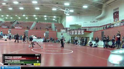 145 lbs Cons. Semi - Peyton Hornsby, Contenders Wrestling Academy vs Tyson Barrow, North Posey Wrestling Club