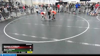 115 lbs Semifinal - Reanah Utterback, Sebolt Wrestling Academy vs Riley Rayome, Rise Wrestling